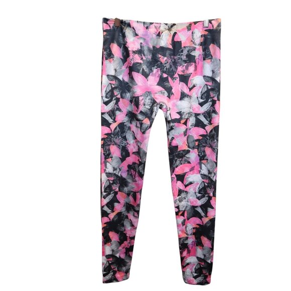 #787 No Boundaries Women's Large (11/13) Floral Print Leggings - Picture 3 of 4